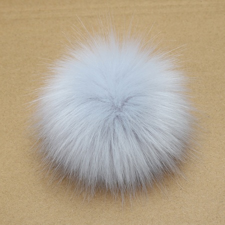 Felpa Pompon Lago Blu Chiaro Tondo 15cm Dia., 1 Pz