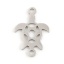 Bild von Edelstahl Ozean Schmuck Verbinder Schildkröte Silberfarbe 18mm x 12mm, 5 Stück