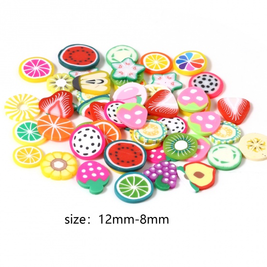 Picture of Polymer Clay Embellishments Fruit At Random Color 8mm-12mm , 500 PCs