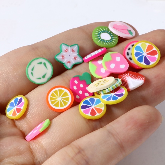 Picture of Polymer Clay Embellishments Fruit At Random Color 8mm-12mm , 500 PCs