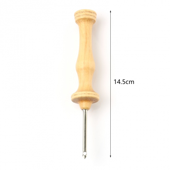 Picture of Wood Pins Natural Open 14.5cm, 1 Piece