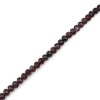 Image de Perles en Verre Forme Rond Noir & Rouge Motif Tachetures à facettes Motif à Petites Fleurs, Diamètre: 8mm, Tailles de Trous: 1.5mm, 2 Enfilades ( 42.8cm Long/Enfliade, Environ 72PCs/Enfilade )