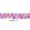 Picture of Agate (Natural & Dyed) Loose Beads Teardrop Pink About 13mm(4/8") x 13mm(4/8"), Hole: Approx 1.2mm, 35cm(13 6/8") long, 1 Strand (Approx 49 PCs/Strand)