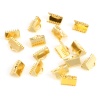 真鍮 チェーンエンド 18K リアルゴールドメッキ 長方形 10mmx 7mm、 10 個 の画像