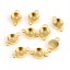 Immagine di Ottone Connettore 18K Vero Oro Placcato Tondo Basi per Cabochon (Adatto 6mm) 12mm x 7mm, 5 Pz