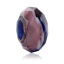 Image de Perles à Gros Trou au Style Européen en Verre Rond à Facettes Multicolore Transparent Env. 14mm x 8mm, Tailles de Trous: 5.9mm, 10 Pcs
