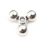 Bild von Zinc Based Alloy Spacer Beads Triangle Antique Silver Color Round About 16mm x 15mm, Hole: Approx 2.4mm, 30 PCs