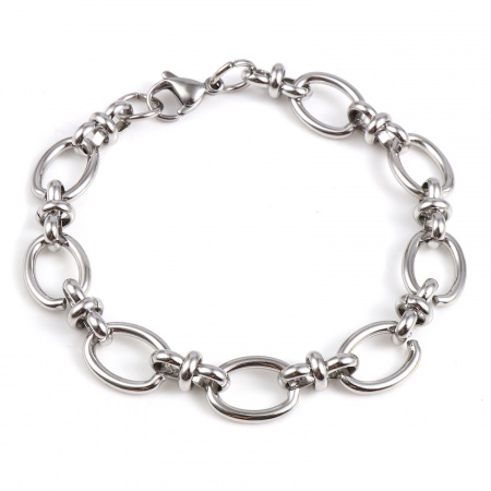Picture of Stainless Steel Bracelets Multicolor Oval 19.5cm(7 5/8