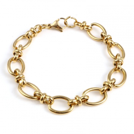 Picture of Stainless Steel Bracelets Multicolor Oval 19.5cm(7 5/8