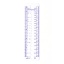 Picture of Plastic Knitting Needle Gauge Tool Rectangle White & Blue 16cm x 4cm, 10 Bundles