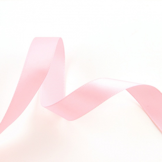 Picture of Polyester Satin Ribbon Pink 1.5cm, 1 Roll (Approx 2 M/Roll)