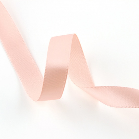 Picture of Polyester Satin Ribbon Pink 1.5cm, 1 Roll (Approx 2 M/Roll)