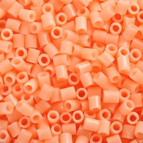 Immagine di EVA PE DIY Perline Fusibile ,Perle di Giocattolo Artigianale Cilindrico Arancione Chiara 5mm x 5mm, 1000 Pz