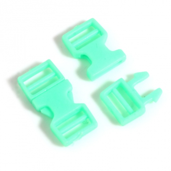 Immagine di Plastica Accessori per materiali artigianali fatti a mano fai-da-te Verde 16.5mm x 8mm, 10 Seri