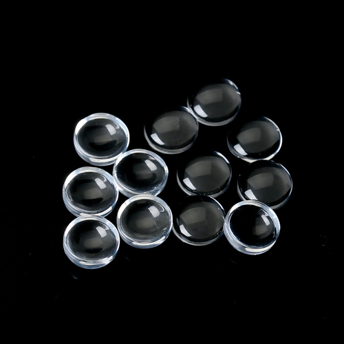 Picture of Transparent Glass Dome Seals Cabochon Round Flatback Clear 6mm( 2/8") Dia, 50 PCs