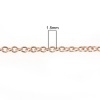 Picture of Copper Link Cable Chain Findings Rose Gold 1.5x1.3mm, 5 M