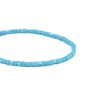 Image de Perles en Verre Forme Carré Bleu Paon 2mm x 2M, Tailles de Trous: 0.5mm, 1 Enfilade ( 48cm Long/Enfliade, Environ 202PCs/Enfilade )