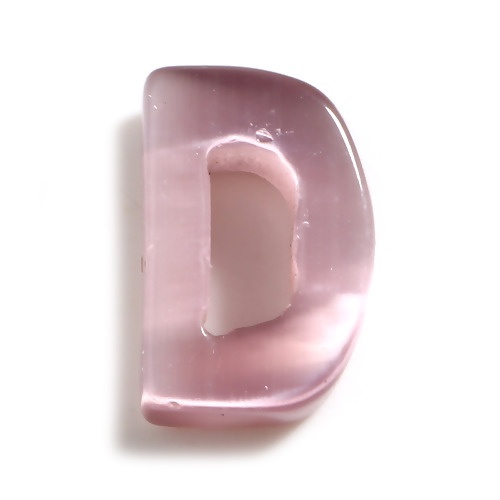 Immagine di Opale Occhi di Gatto ( Sintetico ) Perline Lettera A Random Lettere " D " Senza Foro Come 16mm x 10mm, 1 Pz