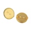 Picture of Iron Based Alloy Pin Brooches Findings Round Gold Plated Cabochon Settings (Fits 18mm Dia.) 19mm( 6/8") Dia., 50 PCs