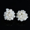 Picture of (Grade C) Natural Freshwater Cultured Pearl Beads Round White About 17mm x17mm - 15mm x15mm, Hole: Approx 1.0mm, 1 Piece