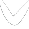 Picture of 304 Stainless Steel Jewelry Chain Necklace Silver Tone Link Curb Chain 61.5cm(24 2/8") long, Chain Size: 4x2.7mm(1/8"x1/8"), 1 Piece