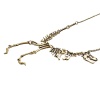 Imagen de Nueva Moda Zamak Collar Declaración Conector Esqueleto del Dinosaurio Link Curb Chain Oro antiguo 55cm longitud, 1 Unidad