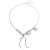 Picture of New Fashion Statement Necklace Link Curb Chain Antique Silver Dinosaur Skeleton Connector 48.3cm(19") long, 1 Piece