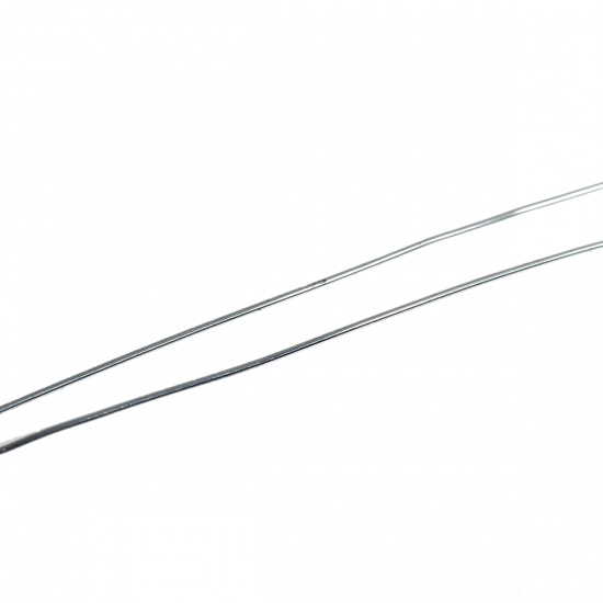 Bild von Kupfer Schnur Garn Für Perl-Arbeit Rund Silberfarbe 0.4mm D.(26 gauge), 2 Rollen (Ca. 15 Meter/Rolle)