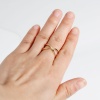 Picture of Zinc Based Alloy Unadjustable Rings Gold Plated X Shape 16.1mm(US Size 5.5), 1 Piece