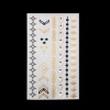 Picture of Removable Waterproof Metallic Temporary Tattoo Sticker Body Art Multicolor Mixed Pattern 20.5cm(8 1/8") x 10.5cm(4 1/8"), 1 Sheet