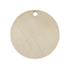 Picture of 10 PCs 304 Stainless Steel Blank Stamping Tags Charms Round Disc Gold Plated 30mm Dia.