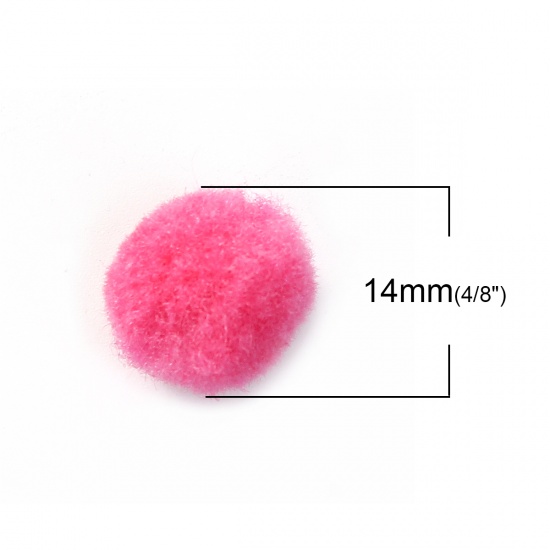 ポリプロピレン繊維 アロマディフューザー ボール フクシア色 14-20mmハーモニーボールに適応 14mm直径 20 個 の画像