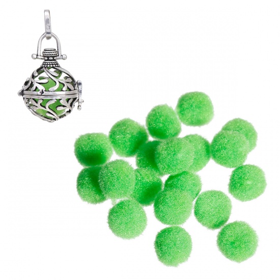ポリプロピレン繊維 アロマディフューザー ボール 緑 14-20mmハーモニーボールに適応 14mm直径 20 個 の画像