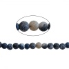 Image de (Classement B) Agate ( Naturel/Teint ) Perles Rond Noir Craqué Env. 6mm Dia, Taille du Trou: Env. 1.4mm, 39.0cm long, 1 Pièce (Env. 66 PCs/Enfilade)