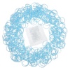 Image de Kit Bracelet Elastique en Caoutchouc Bleu & Blanc avec Crochet et Fermoir "S", 1 Paquet(Env. 600 Pcs/Paquet)