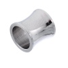 Picture of 304 Stainless Steel Spacer Beads Cylinder Silver Tone About 8mm( 3/8") x 8mm( 3/8"), Hole:Approx 6.2mm, 10 PCs