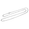 304ステンレス鋼 ネックレス シルバートーン 小豆チェーン・あづきチェーン カニカン付き 50cm長さ、 1 本 の画像