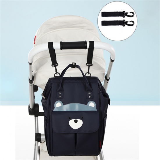 Immagine di Fashion Multifunctional Waterproof Travel Baby Diaper Bag Backpack Bear Animal Navy Blue 41cm x 26cm, 1 Piece