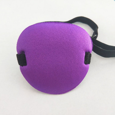 テリレン 子供 弱視斜視矯正3Dシングルアイマスク アイシェード アイカバー 紫 調整可能 1 個 の画像