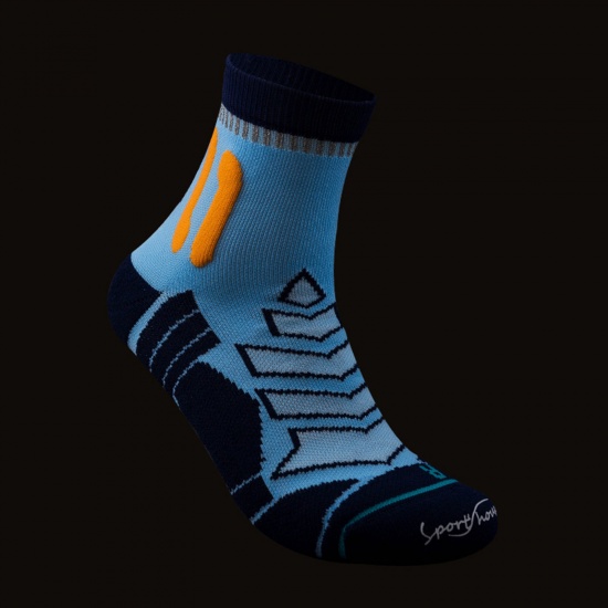 Picture of Blue - Multifunction Non-slip Breathable Man's Sport Socks Geometric Size M（39-43）, 1 Pair