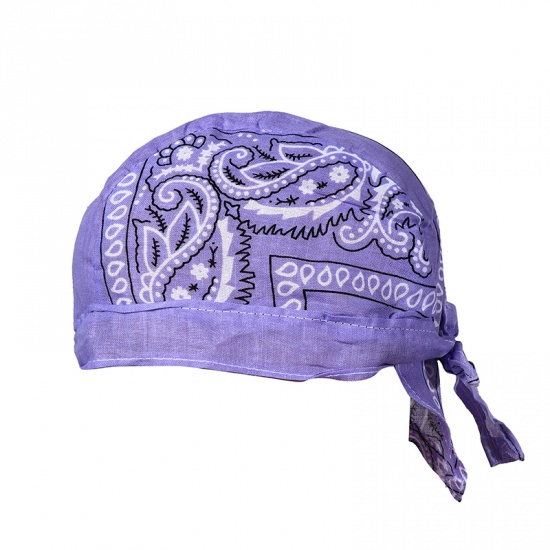 Immagine di Mauve - 23# Unisex Paisley Printed Outdoor Cycling Hat Tie Back M（56-58cm）, 1 Piece
