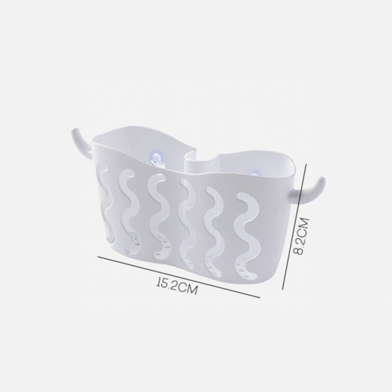 Изображение ABS Пластик Сливная корзина Белый 15.2см x 8.2см, 1 ШТ