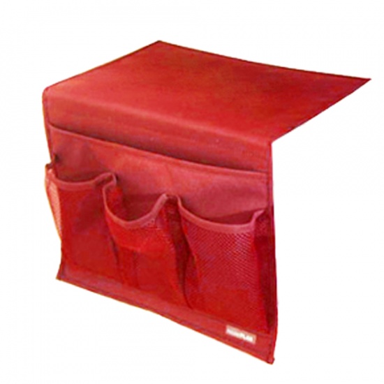Bild von Oxford Stoff Aufbewahrungsbox & Beutel Rot 33cm x 24cm, 1 Stück