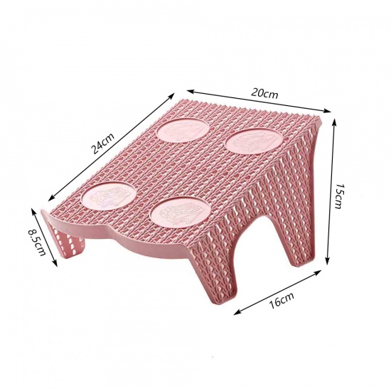 Изображение Полипропилен Полка Для Обуви Светло-розовый 20см x 16см, 1 ШТ