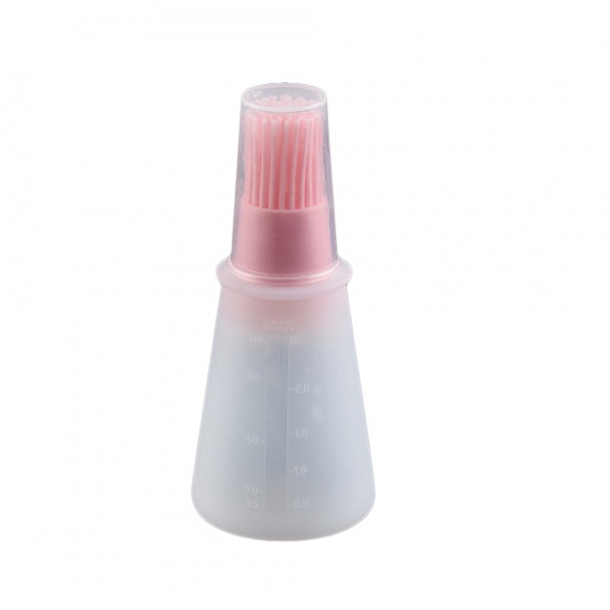 Immagine di Light Pink - Silicone Oil Brush Bottle BBQ Basting Brush For Kitchen Grill Barbecue Baking Pastry