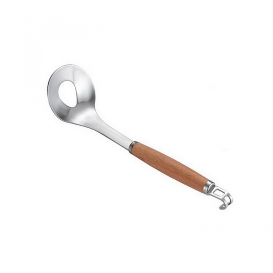 Immagine di Silver Tone - Stainless Steel Meat Baller Meatball Scoop Kitchen Utensil 25cm x 6.5cm