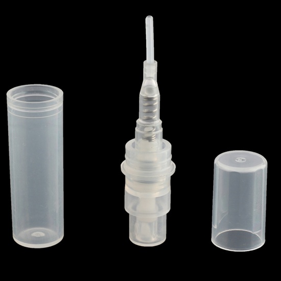 Picture of ( 2ml ) Plastic Refillable Perfume Atomizer Empty Spray Bottle Transparent Clear 5.6cm x 1cm, 1 Piece