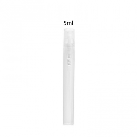 Picture of ( 5ml ) PP Refillable Perfume Atomizer Empty Spray Bottle Transparent Clear 10cm x 1.2cm, 1 Piece