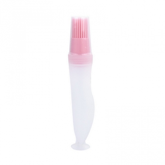 Immagine di Light Pink - Silicone Sauce Bottle Basting Brush With Sucker For Grill Barbecue Baking Pastry, 1 Piece