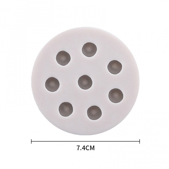 Immagine di Grayish White - Silicone Mould for Chocolate Cookie Desert Biscuit Kitchen Baking Tool